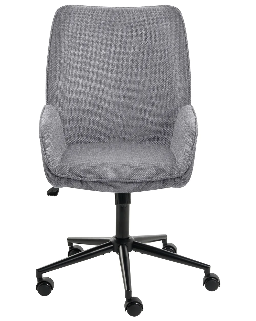 Sedia da ufficio CASTILE Lino sintetico Grigio scuro_1072507