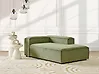 Left-Hand Chaise Longue ARDAL Corduroy Green