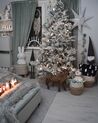 Zasněžený umělý vánoční stromek 210 cm bílý TOMICHI_842712