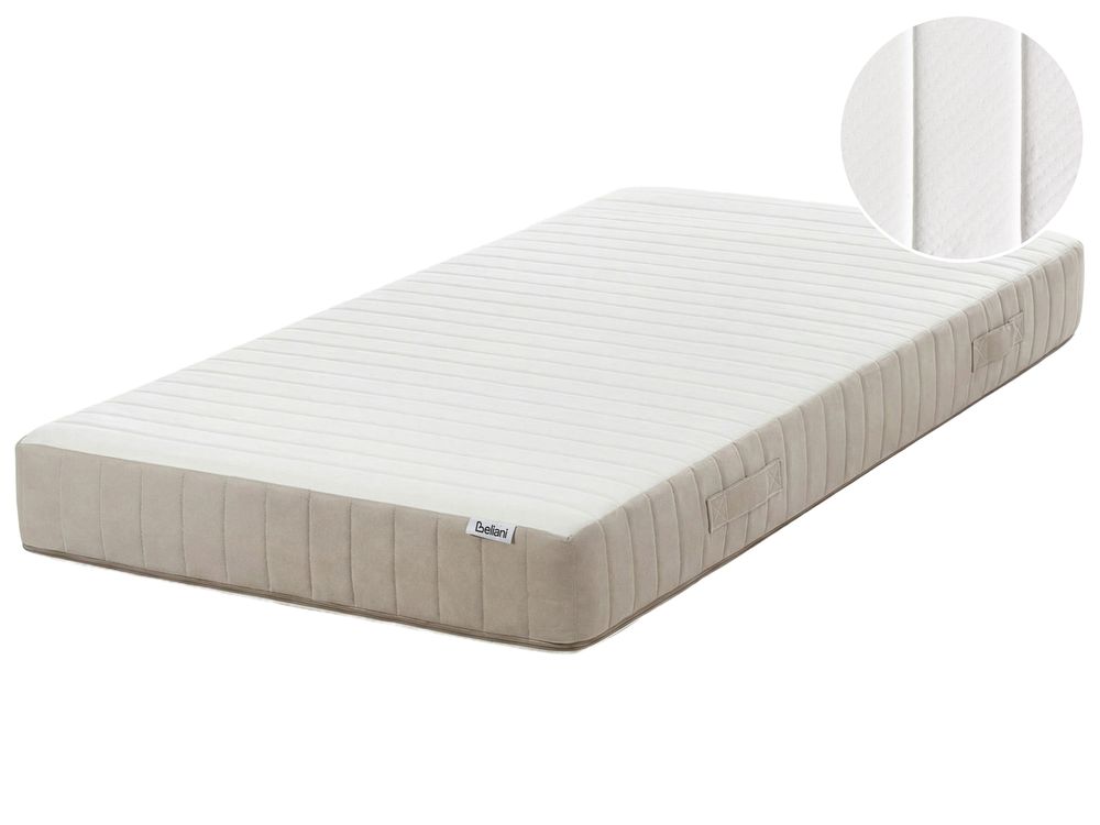 Materasso a molle insacchettate in lattice LATEX HYBRID 7 PLUS Durezza media H2/3 90 x 200 cm