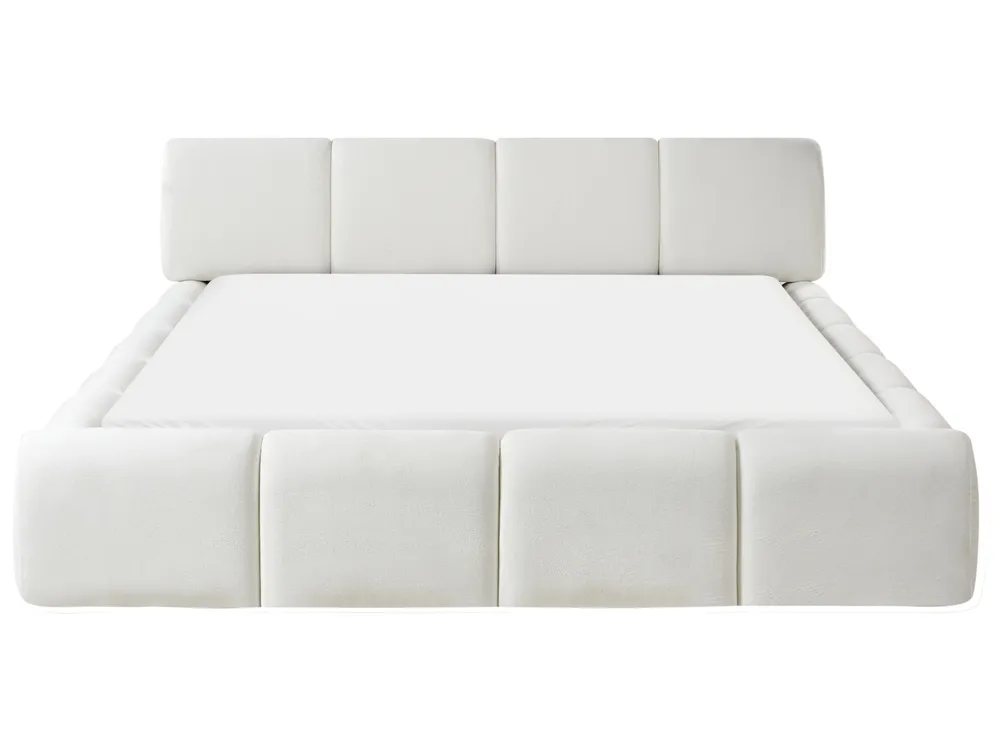 Pat cu lamele ORVILLE 160 x 200 cm Alb-murdar_1025763