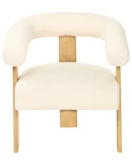 Armchair ILBRO Boucle Off-White/ Light Brown_984757