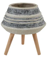 Elevated Plant Pot ATHAEA 37 cm Beige_937016