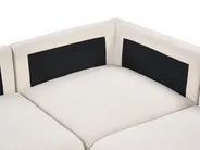 Modular Corner Sofa 5 Seater KIVVIK with Ottoman Boucle Off-White Right Hand_1045761