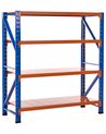 Regał magazynowy FIUGGI 200 cm 200 cm Metal Pomarańczowy