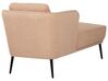 Right Hand Boucle Chaise Lounge Light Brown ARTHEZE _930176