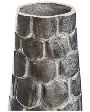 Wazon na kwiaty SUKHOTHAI 47 cm Metal Srebrny_823051