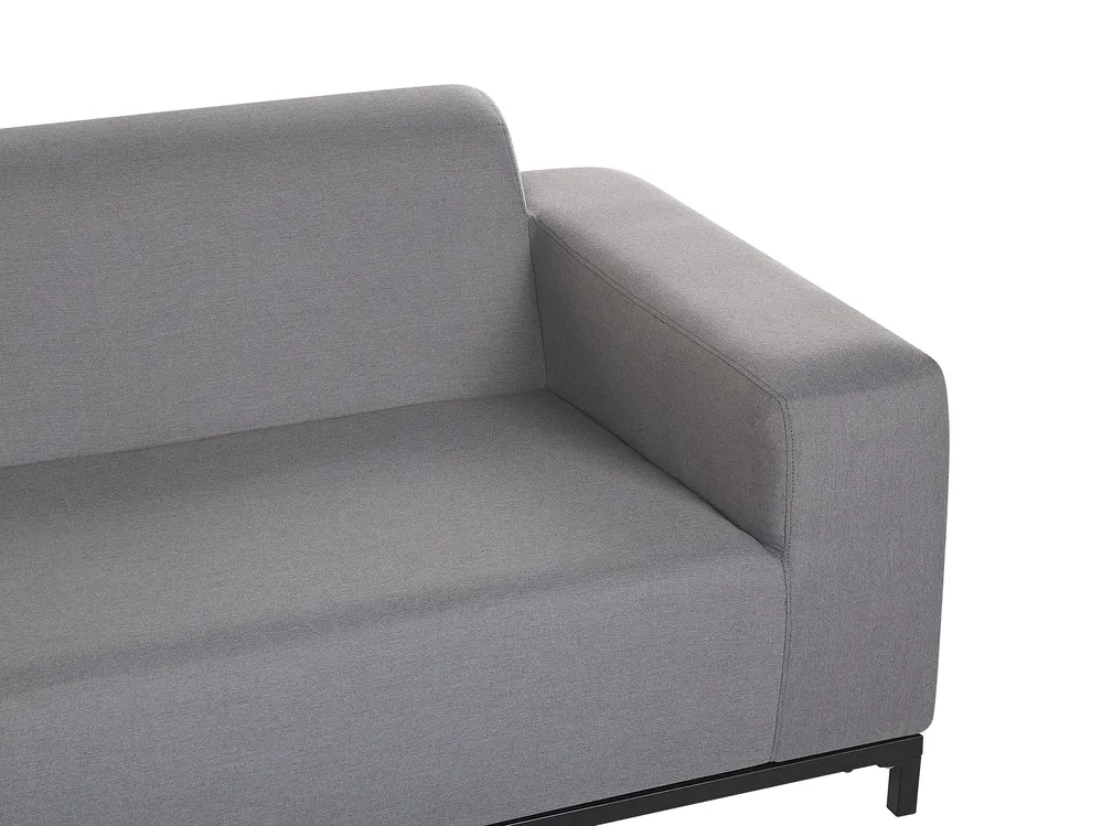 Garden Lounge Set with Table 5 Seater ROVIGO Grey_869477