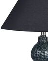 Lampada da tavolo ceramica blu scuro e nero 60 cm MATINA_849295
