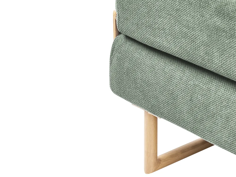 Single Sofa Bed JERSLEV Fabric Light Green_1010059