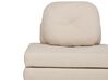 1-Sitzer Bodensofa Stoff hellbeige mit Schlaffunktion OLDEN_906388