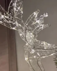 Outdoor Decoration LED HAFNIR 92 cm Roe Deer Silver_978501