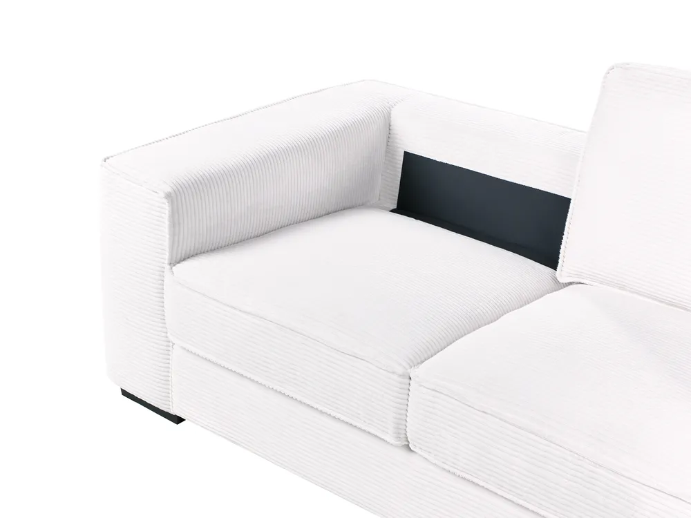 2 posti VIKRAN Velluto a coste Bianco sporco_969096