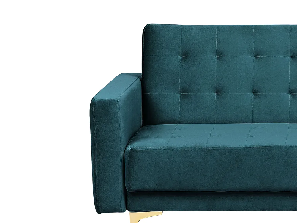 Sofa Bed 3 Seater ABERDEEN Velvet Teal_737999