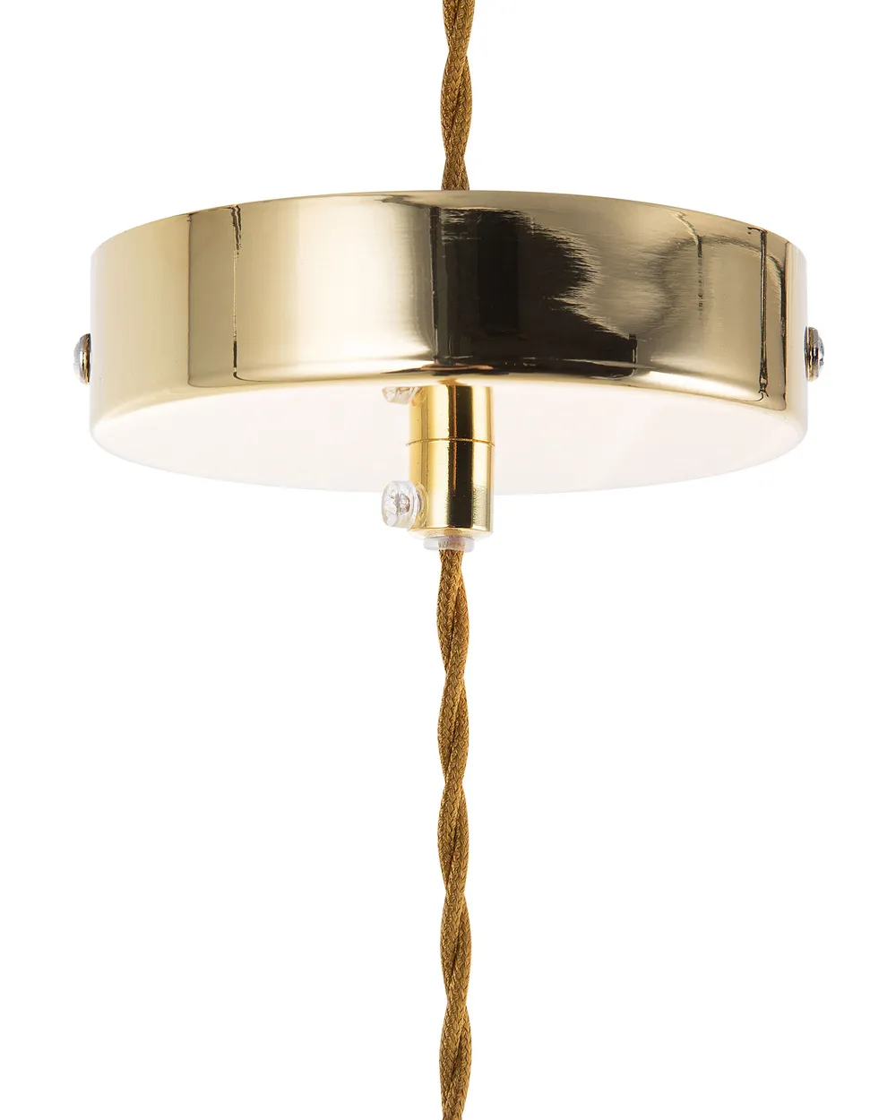 Set di 2 lampadari ANZA Vetro Oro_768302