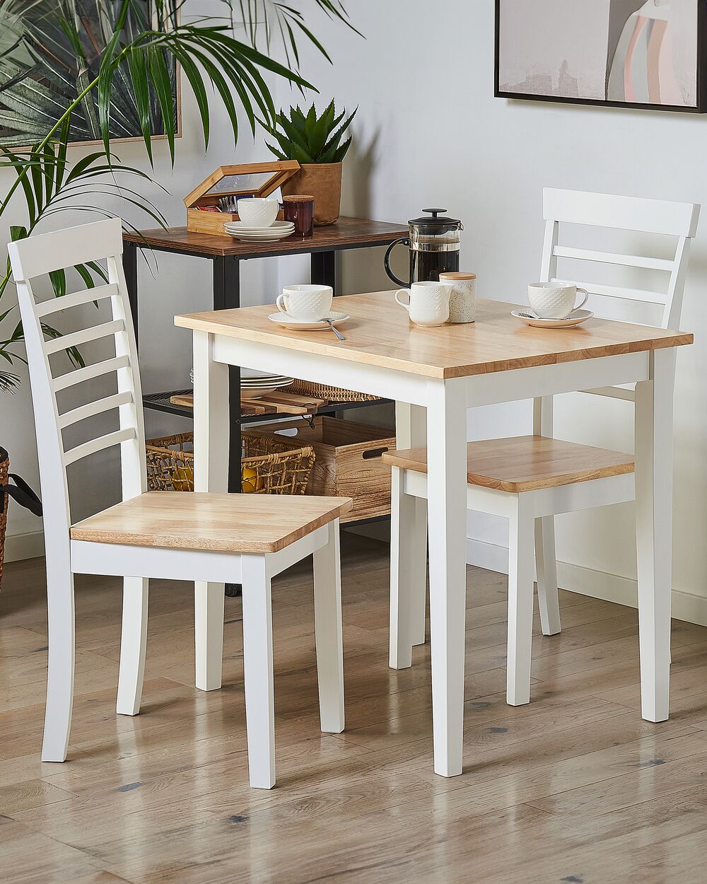Set di 2 sedie da pranzo BATTERSBY Legno Bianco