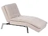 Chaise longue LOIRET Terciopelo Beige