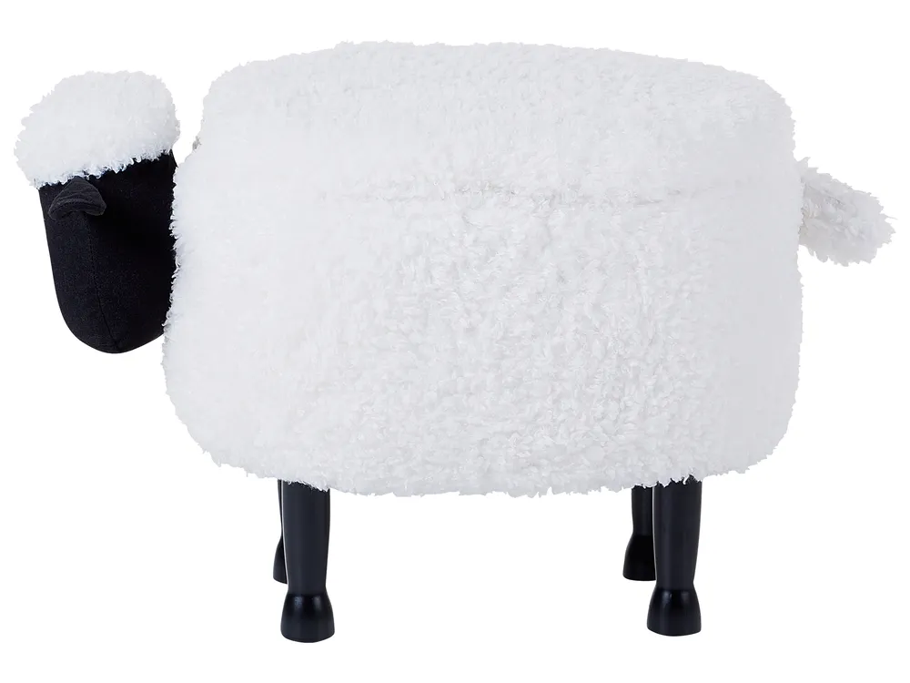 Pufa zwierzak ze schowkiem SHEEP Baranek Biały_852388