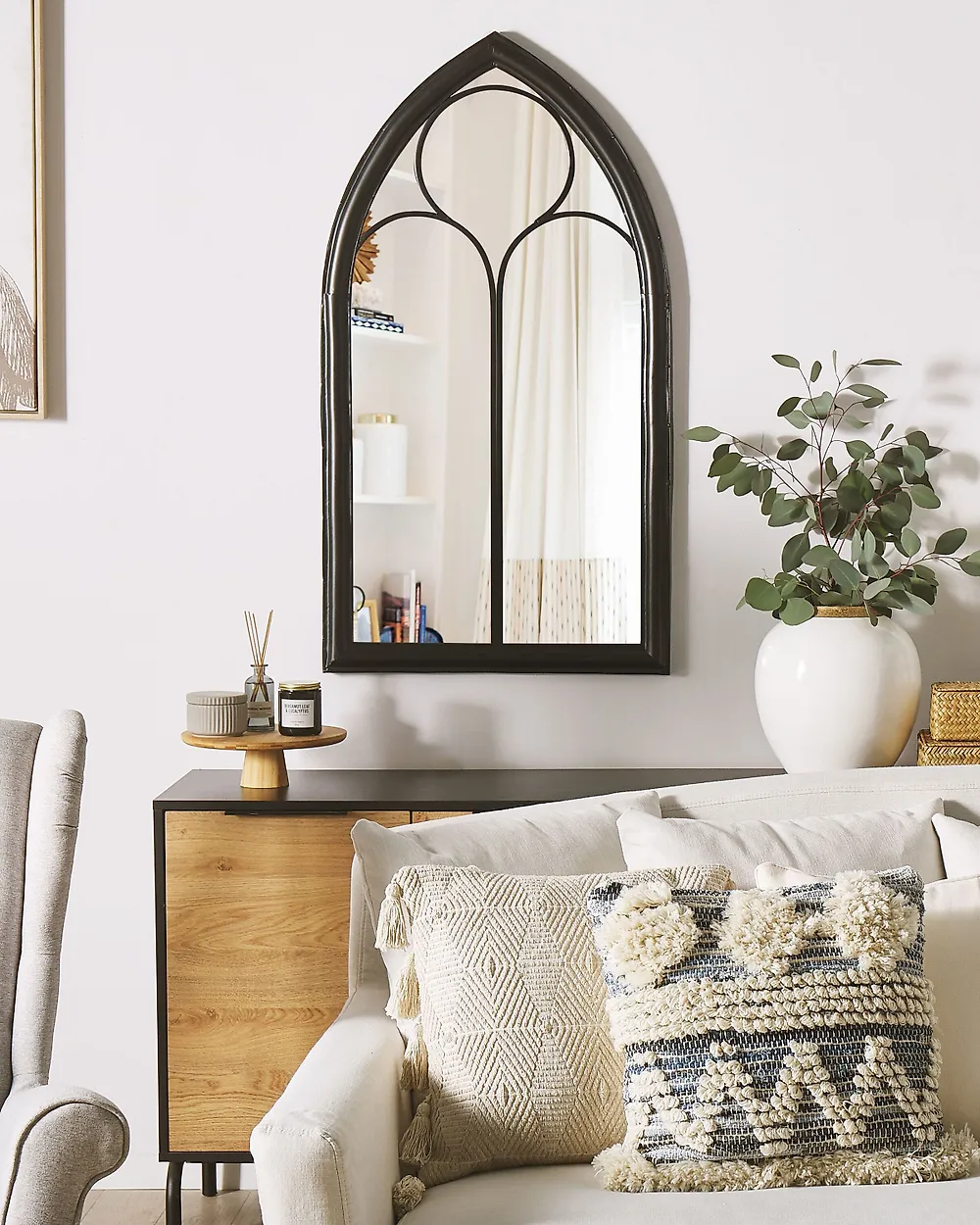 Miroir TRELLY 62 cm 113 cm Métal Noir_1172425