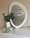 Espelho de parede em veludo branco 60 x 90 cm AUDES_920999