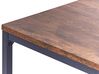 Mesa auxiliar madera oscura/negro 40 x 40 cm KENNER_824309