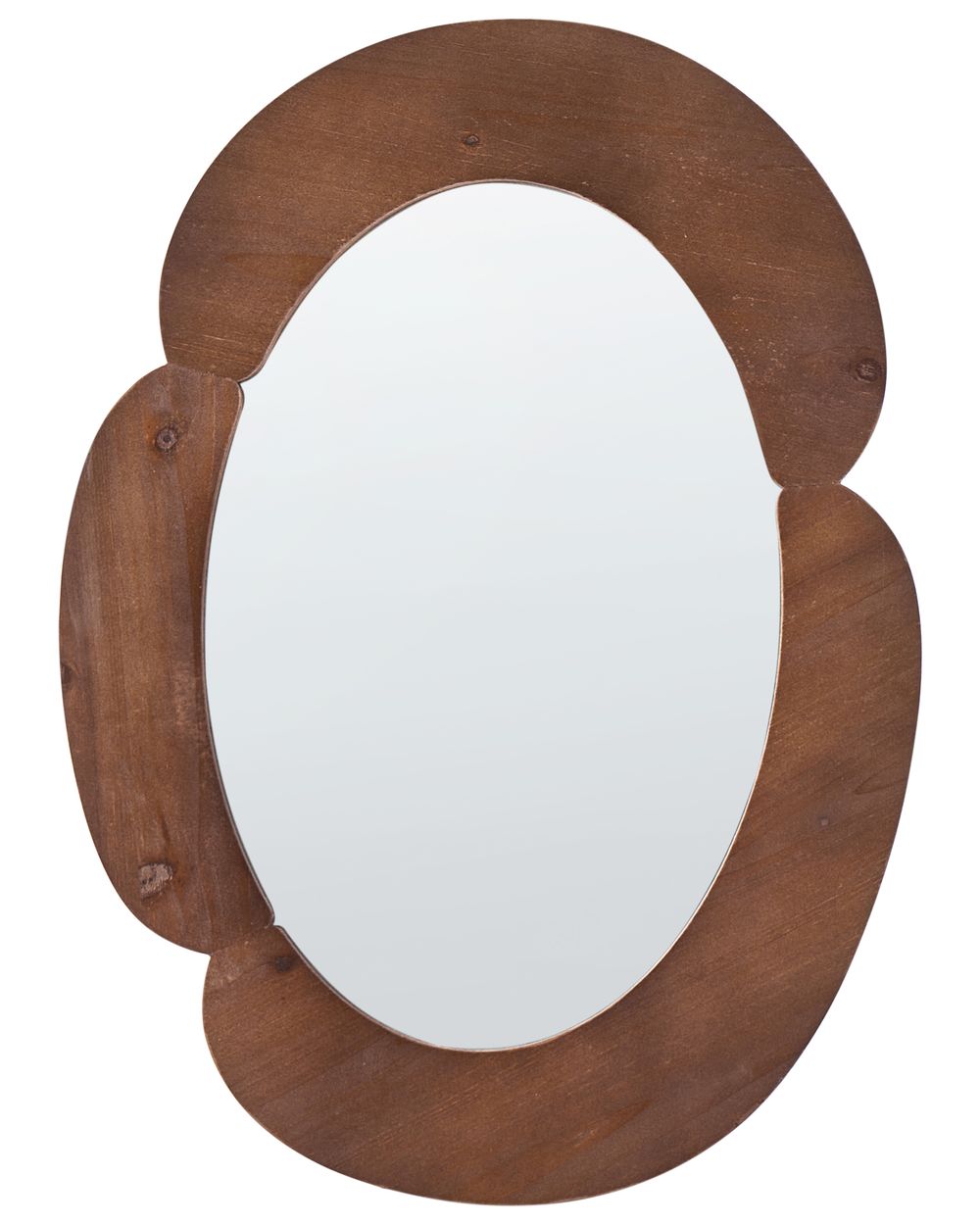Väggspegel ALVENA 60 cm x 80 cm Mörkbrun