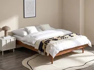 Bed TOUCY 140 x 200 cm (EU Double) Brown Ash Wood_909682