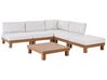 Conjunto de jardín 5 plazas modular blanco SANZA_936210