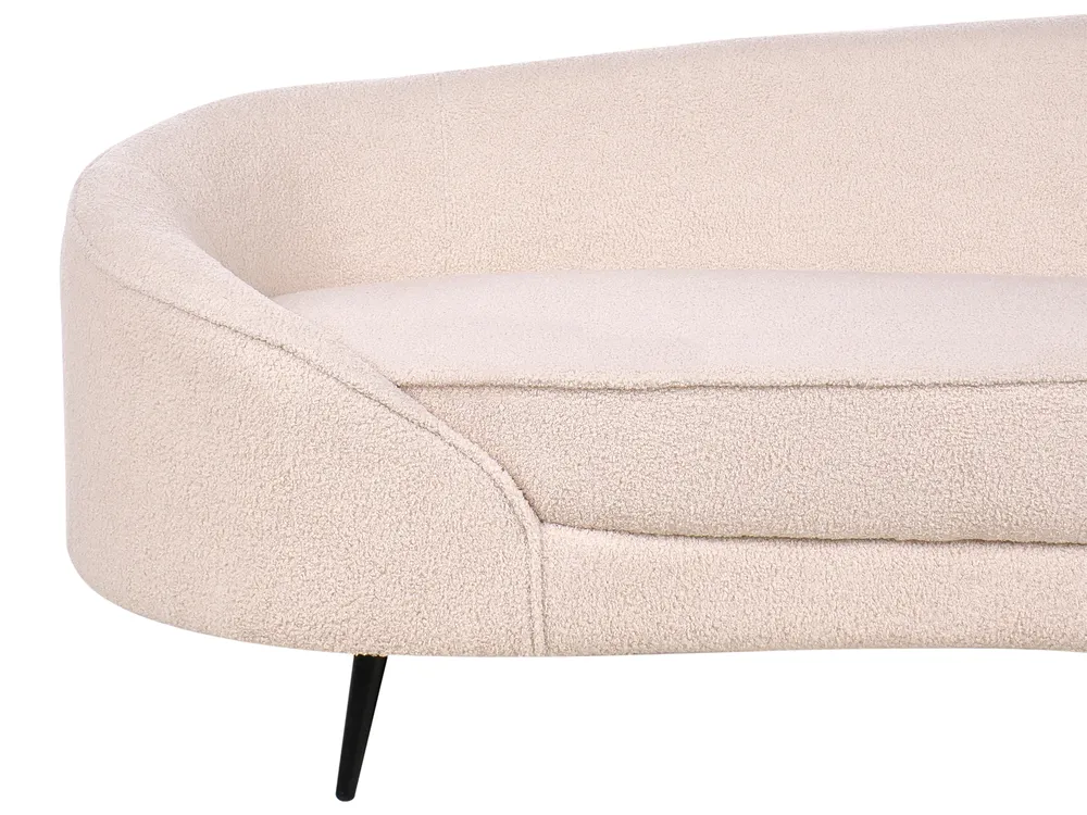 Sofa 2 Seater SAVAR Boucle Beige_921565