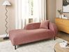 Left Hand Boucle Chaise Lounge Pink LE CRAU_923691