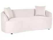 Sofa AMAL mit Ottomane Stoff Hellbeige_1145808