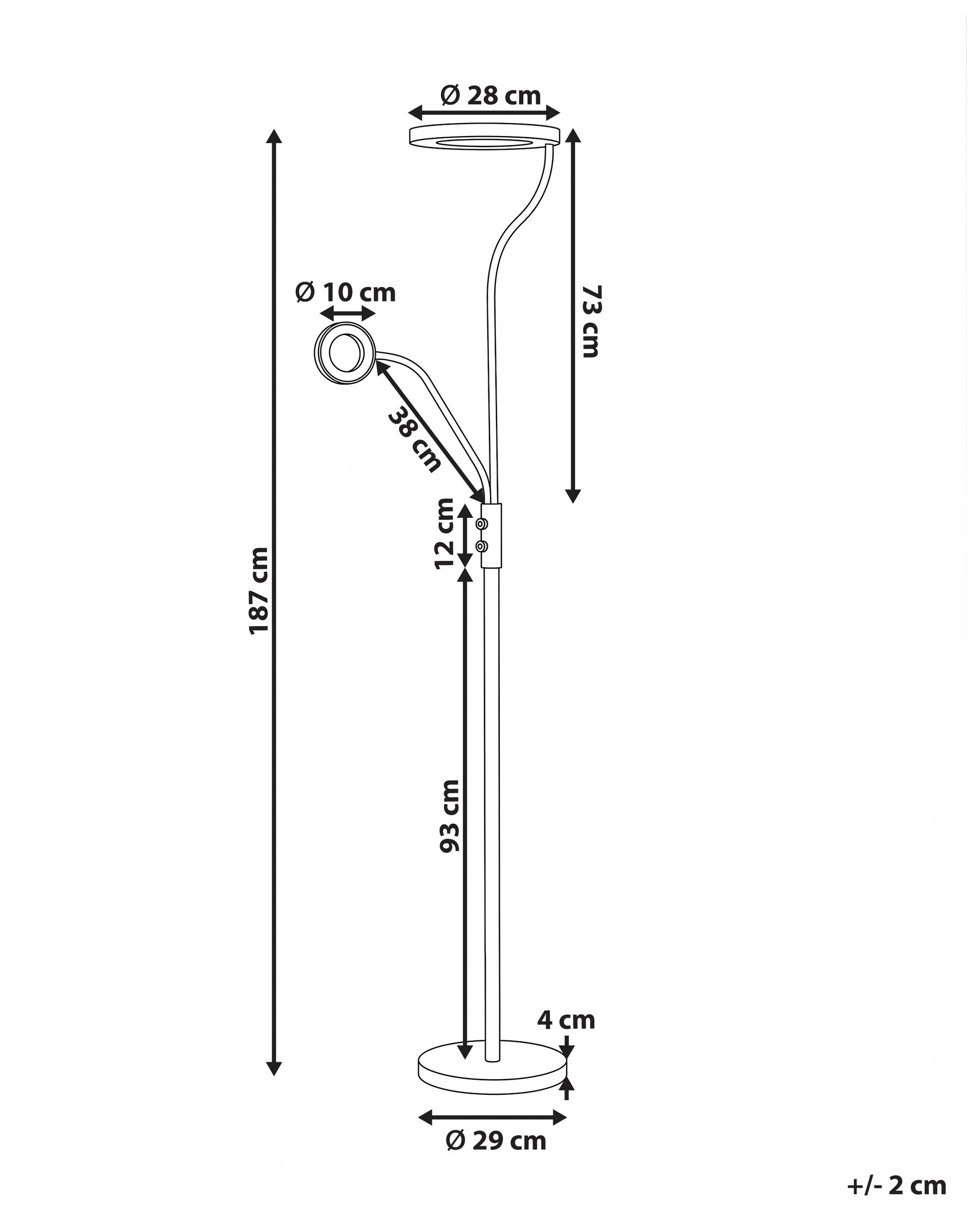 Lampa podłogowa LED AFTON Metal Srebrny_1141527