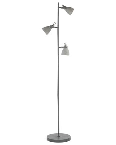 Lampa podłogowa regulowana betonowa szara MISTAGO