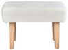 Boucle Footstool White TAKOMA_850195