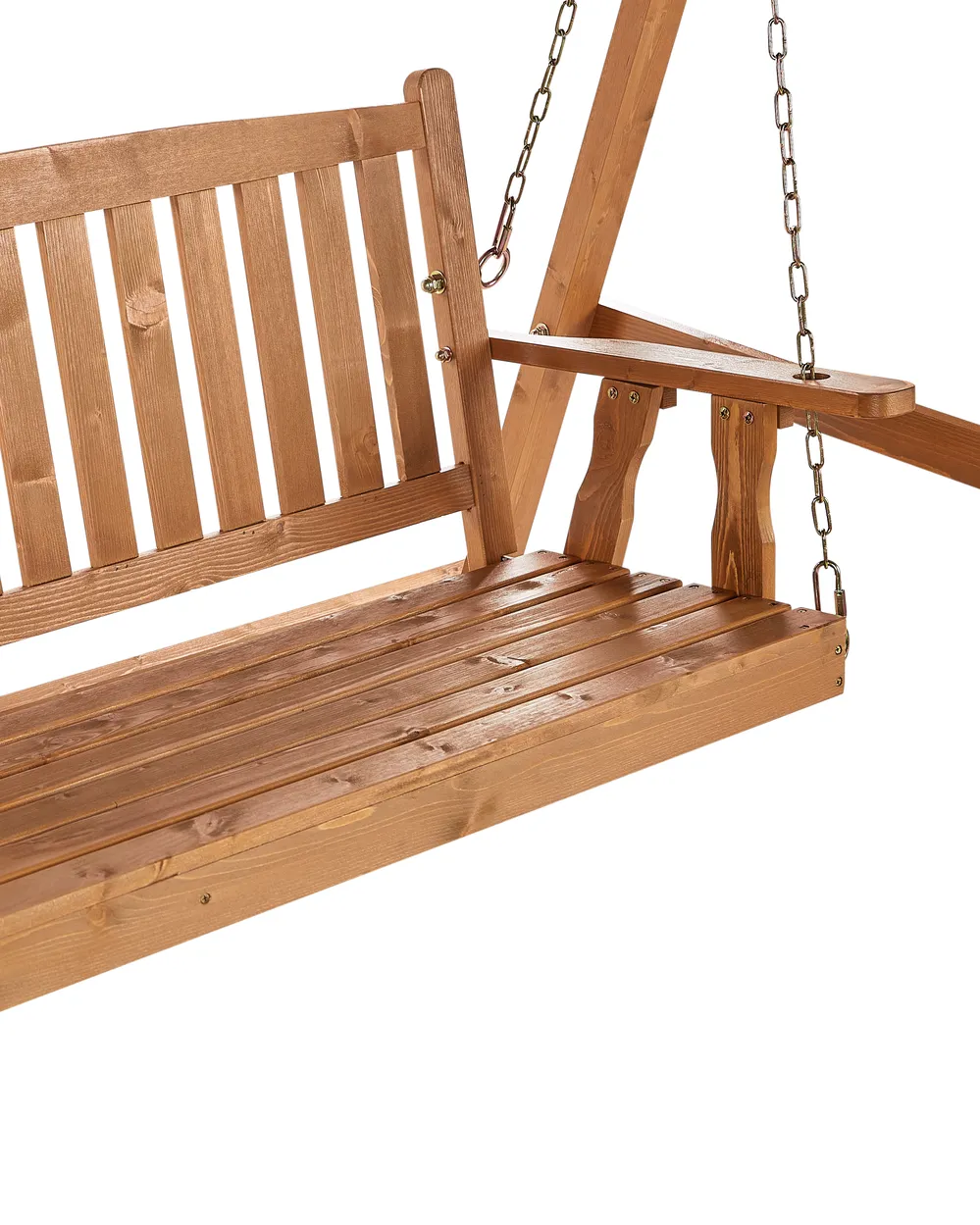 Patio Swing FIBBIALLA Spruce Wood Brown_958737