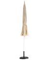 Garden Market Parasol ⌀ 2.45 m Beige MINOA _932134