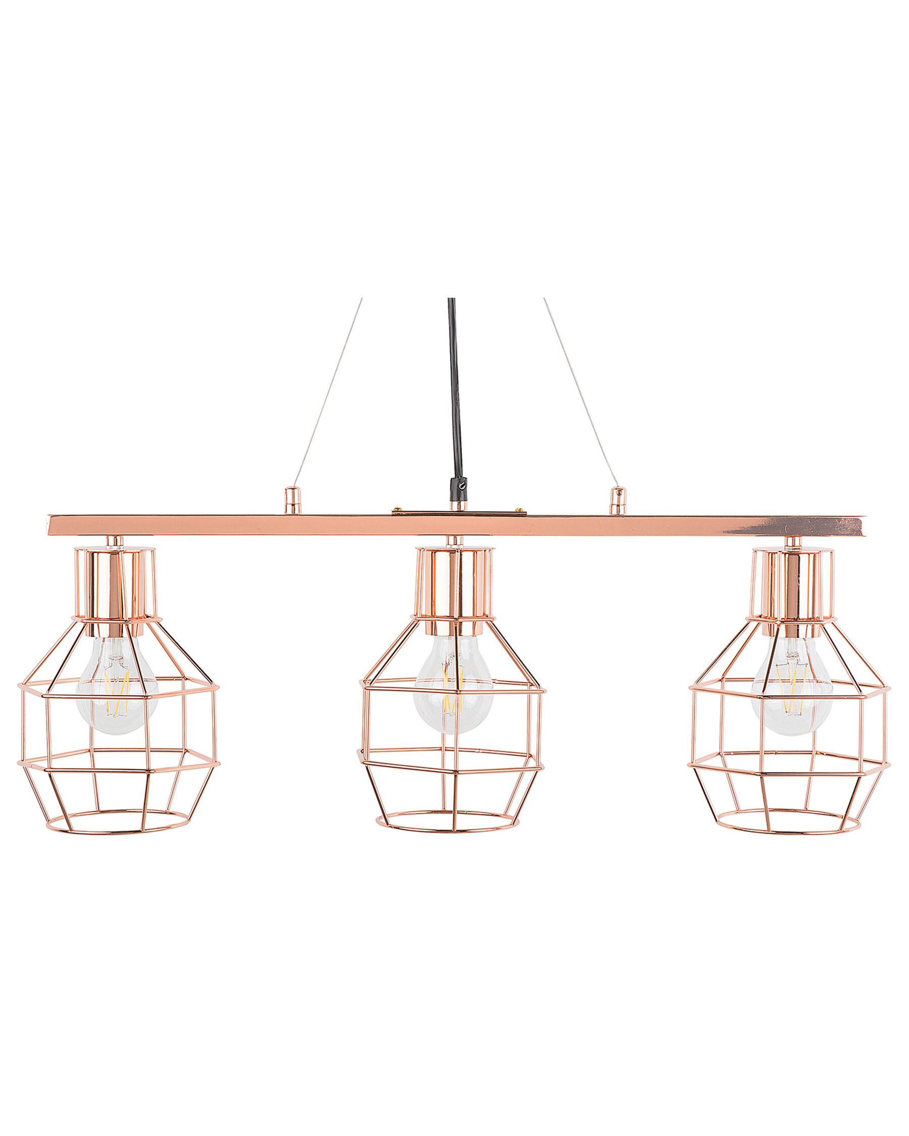 3 Light Pendant Lamp Copper ORNE_798995