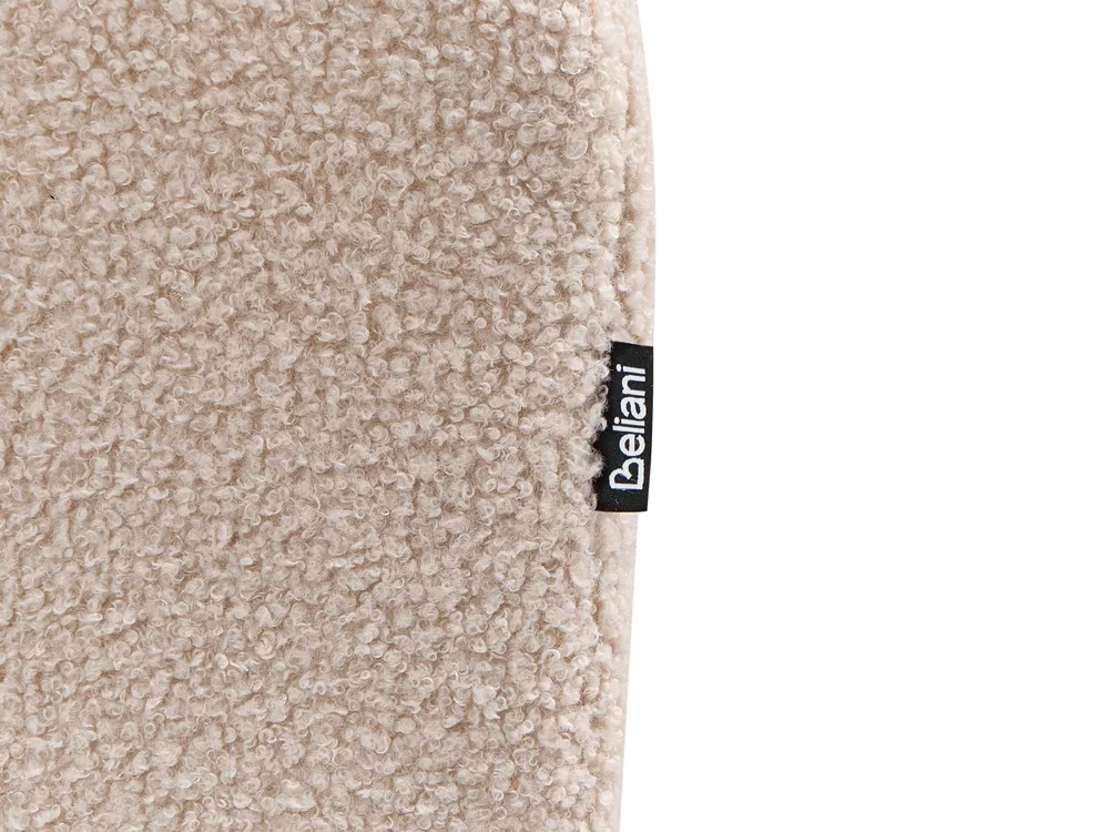 Divano letto 2 posti DOROTEA Bouclé Beige_1071522