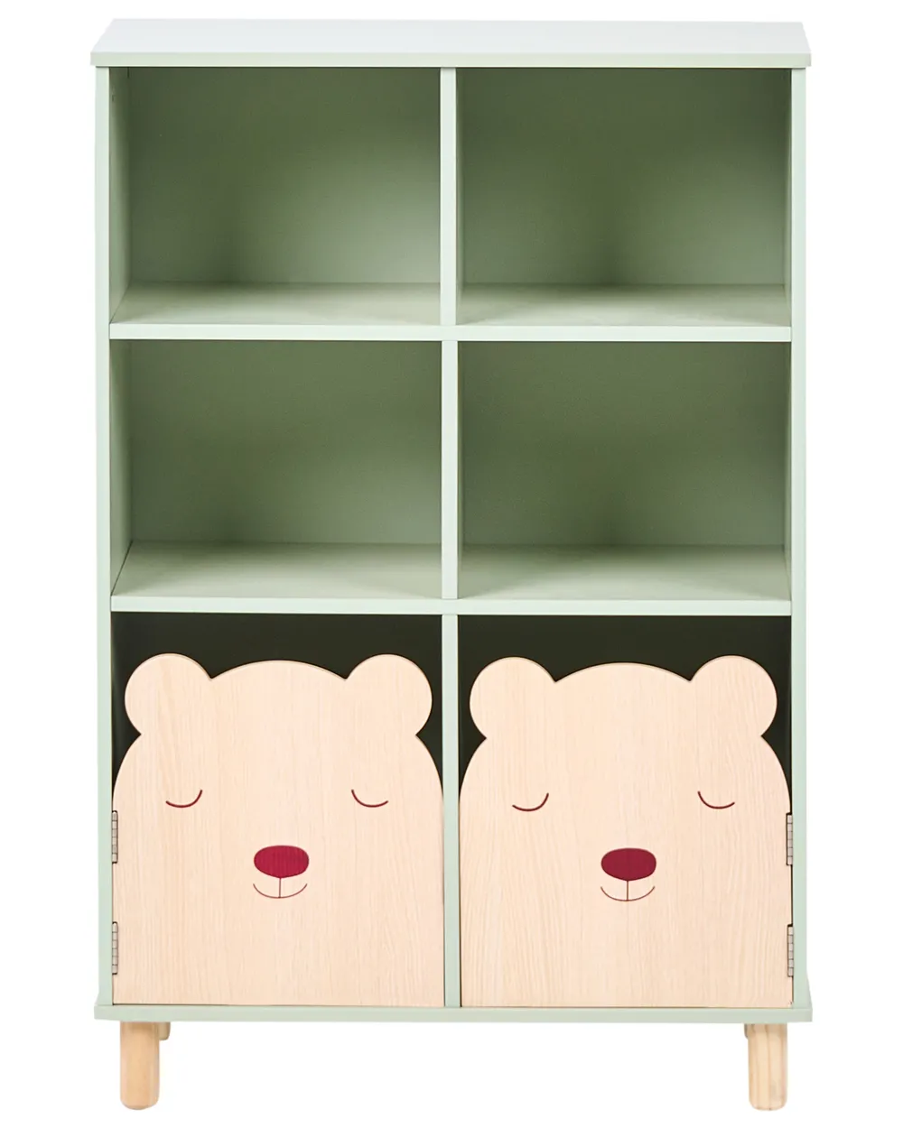 Rosenstein & Söhne Badezimmer Regal Holz: 4er-Set Bambus-Standregal mit 3 Ablagen, 30 x 30 x 70 cm, bambus (Aufbewahrung Regale Kinderzimmer