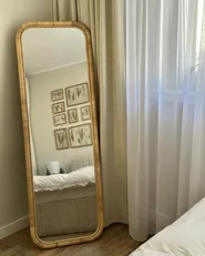 Standing Mirror MALANGE 150 cm Rattan Natural_973338