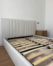 Ottoman Bed TARASCON Fabric Light Beige 140 x 200 cm (EU Double)_1052531