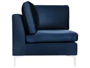 Modular Corner Sofa 4 Seater EVJA Velvet Navy Blue Right Hand_860034