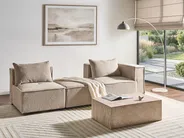 Divano modulare 3 posti AXEBO Bouclé Beige_1076089