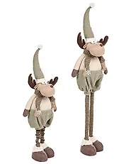 Set of 2 Christmas Decorations FISKARS 68-87/90-118 cm Reindeer Multicolour_1175116