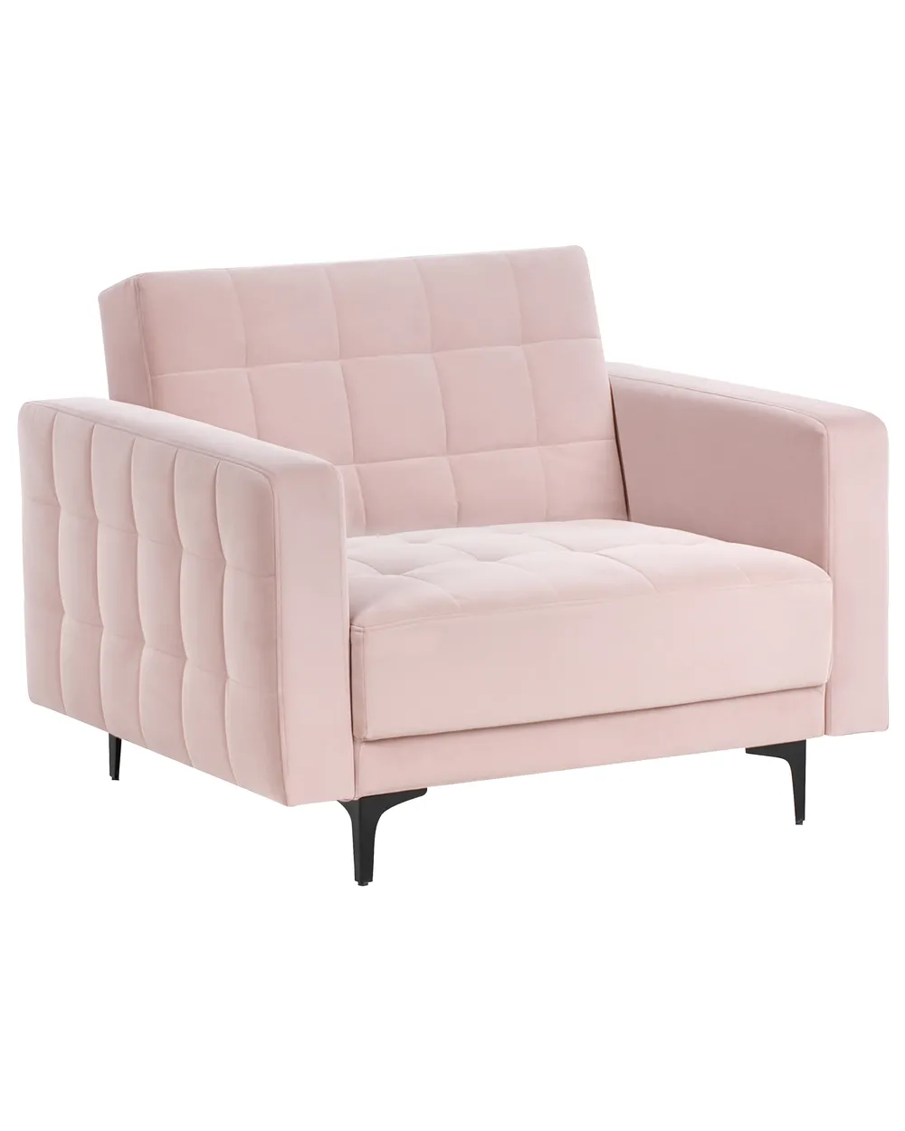 Armchair ABERDEEN Velvet Pastel Pink - Main Image