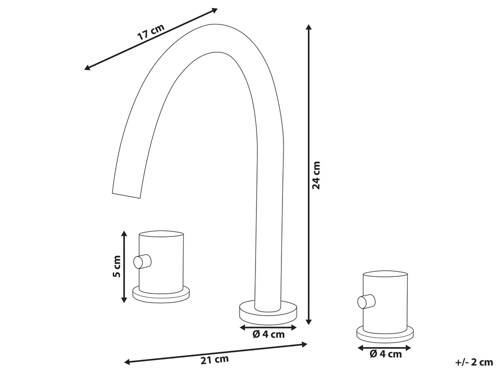 Basin Mixer Tap PILCOMAYO Brass Black_998825