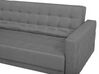 Divano letto angolare con ottomano in tessuto grigio chiaro destro ABERDEEN_715831