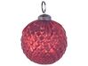 Kerstballen set van 6 glas rood ARGENTIN_899774