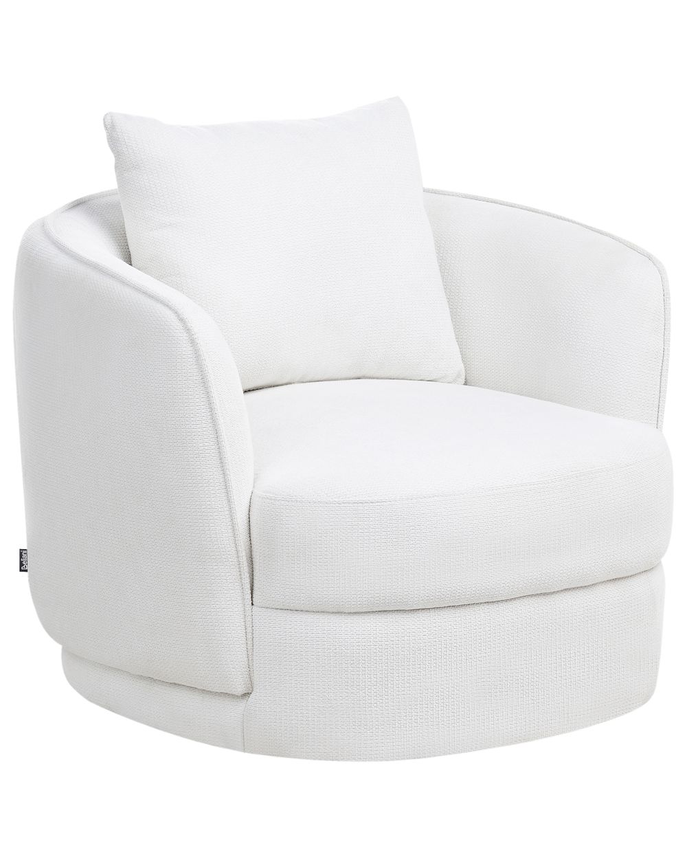 Sillón giratorio ANDALEN Tela Blanco crema