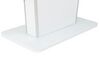 Mesa de comedor extensible blanco/plateado 160/200 x 90 cm SUNDS_821118